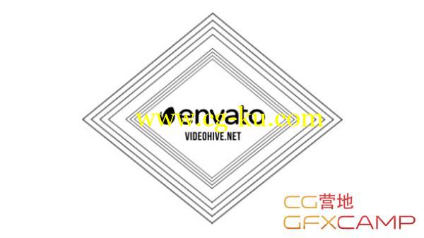 AE模板-线条图形变形抽象Logo展示 VideoHive Minimal Abstract Logo的图片1