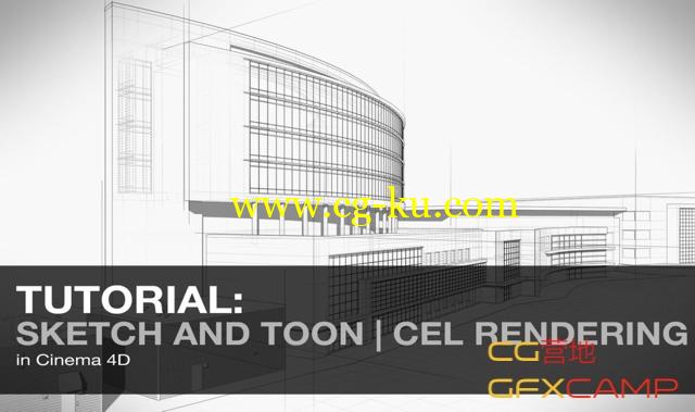 C4D素描卡通渲染 Sketch + Toon - Cel Rendering in Cinema 4D的图片1