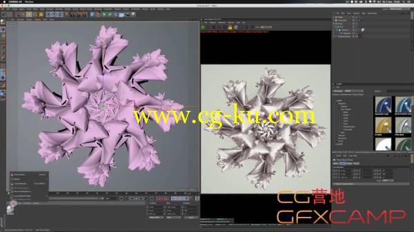 C4D制作抽象几何对称图形动画教程 Easily Create Abstract Radial Geometric Shapes in C4D的图片1