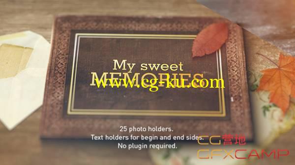 AE模板-老相册家庭旅游回忆相片展示 VideoHive Old Memories Album Gallery的图片1