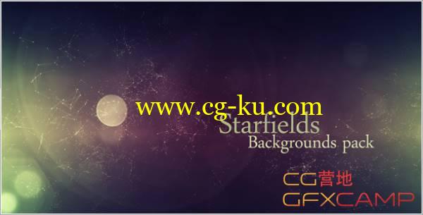 星空粒子Plexus点线高清背景视频素材 VideoHive Starfields Backgrounds Pack的图片1