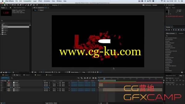 AE子弹撞击文字牛顿破碎教程 After Effects & Illustrator - Breaking Objects Using Newton 2 Tutorial的图片1