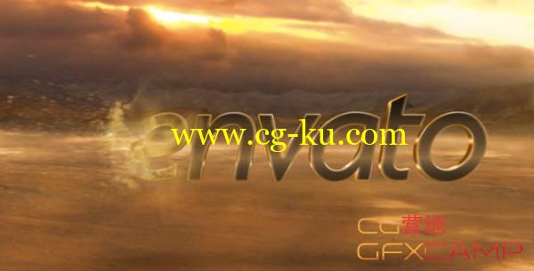 AE模板-沙漠沙尘暴粒子剥落Logo文字展示 VideoHive Wasteland Logo Reveal的图片1