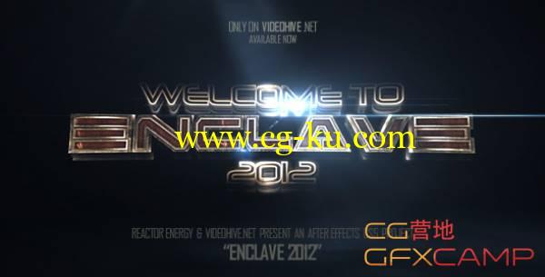AE模板-震撼文字金色质感文字展示 VideoHive Enclave的图片1