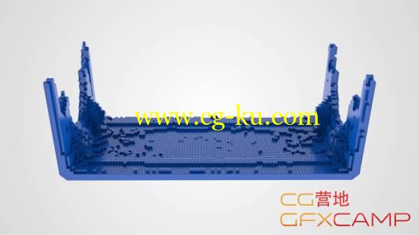 乐高积木变形生长动画C4D教程 Cinema 4D – Creating “The Lego Movie” Style Water Simulation Tutorial的图片1
