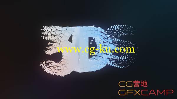3DS Max文字粒子碎片组合动画教程 3DS Max Reveal Animation Thinking Particles Tutorial的图片1