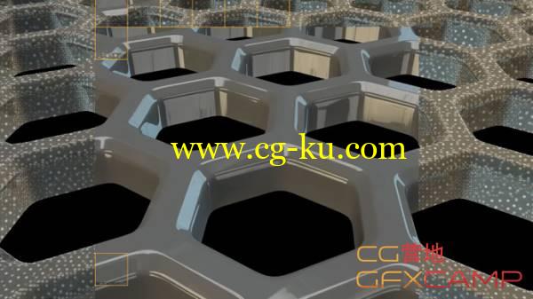 C4D制作蜂窝六边形 Cinema 4D - Making a 3D Hexagon Mesh的图片1