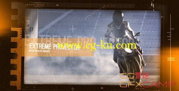 AE模板-胶片漏光极限运动视频展示开场 Extreme Projector的图片1