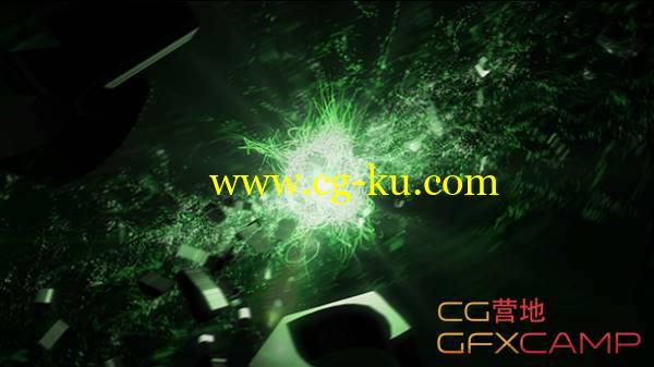 AE模板-史诗游戏能量爆炸碎块汇聚Logo展示 Epic Particles 3D Logo Formation Reveal的图片1