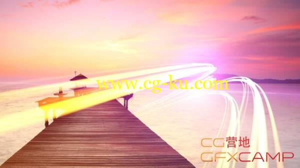 Mac FCPX插件:20个绚丽光线拖尾转场插件预设 电视栏目包装婚礼MV的图片1