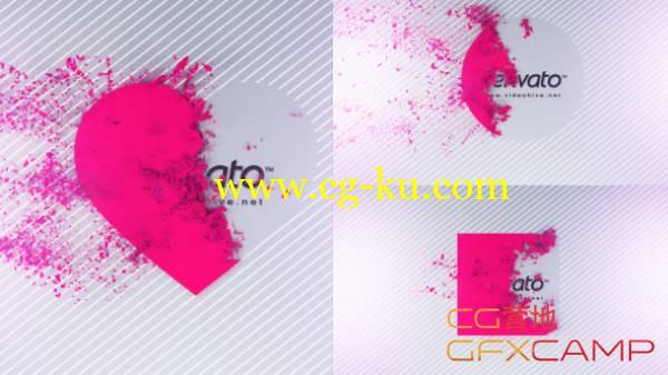 AE模板-风吹粒子飘散Logo文字展示 Disintegration Logo Reveal的图片1