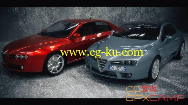 阿尔法罗密欧3D跑车C4D模型 Alfa Romeo 159/Brera的图片1