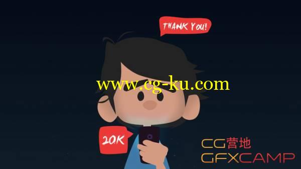 二维卡通角色MG动画教程(含工程源文件) After Effects How to Animate a Character Tutorial的图片1