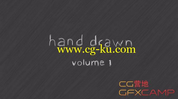 AE模板-手绘线条红心箭头动画 Motion Array Hand Drawn V1的图片1