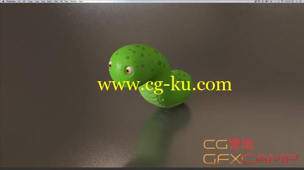 卡通毛毛虫建模展UV贴图C4D教程 Create a Worm Character Using Cinema 4D and UVLayout的图片1