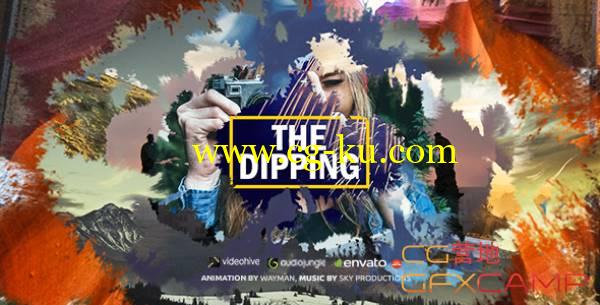 AE模板-时尚水墨散开图片幻灯片开场 The Dipping的图片1