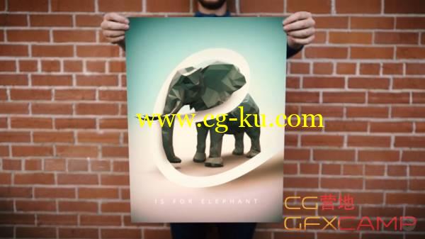 C4D+PS制作低多边形海报效果教程 Pluralsight - Creating a Low Poly Poster in Cinema 4D and Photoshop的图片1