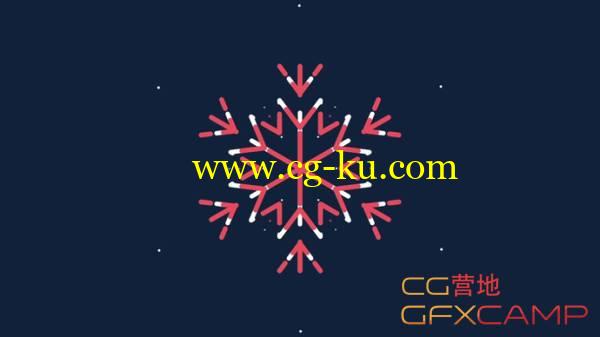 AE卡通雪花生长MG动画教程(含工程) How To Animate a Snowflake in After Effects的图片1