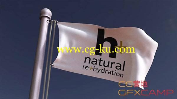旗帜飘动红幕拉开C4D布料模拟教程 Lynda – Cloth Simulations for Motion Graphics in CINEMA 4D的图片1