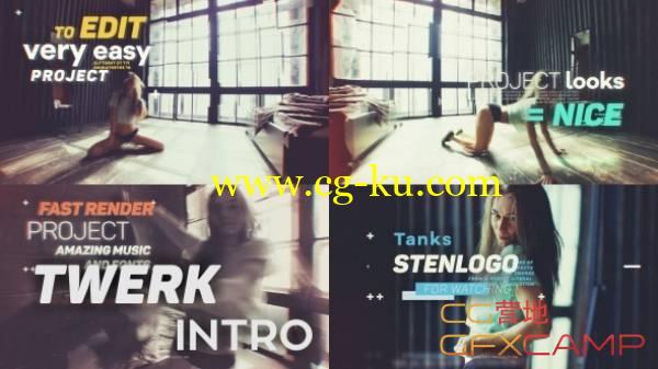 AE模板－动感时尚舞蹈音乐个人秀展示 Twerk Intro的图片1