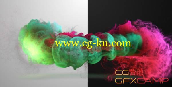 AE模板－多彩水墨粒子运动Logo展示 Colorized Inkflow Logo Reveal的图片1