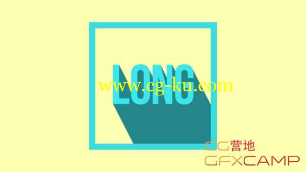 AE扁平化长投影制作MG教程＋预设 After Effects How to Easily Create Long Shadows Tutorial的图片1