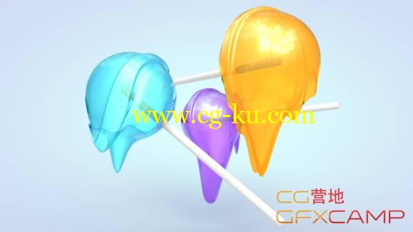 棒棒糖融化C4D教程 How to Melt Objects Using the Jiggle Deformer in Cinema 4D的图片1