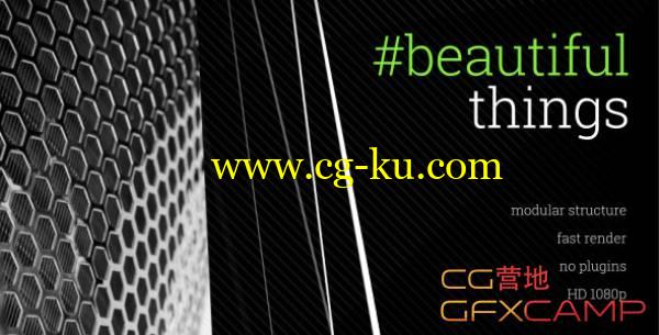 AE模板－时尚优雅商品介绍开场 Beautiful Things Promo的图片1