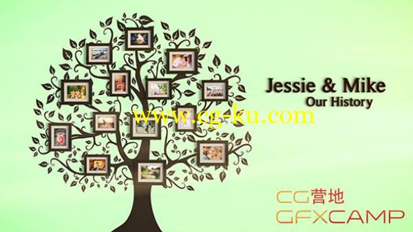 AE模板－家庭温馨爱情浪漫相框照片展示 Photo Gallery Love Story的图片1