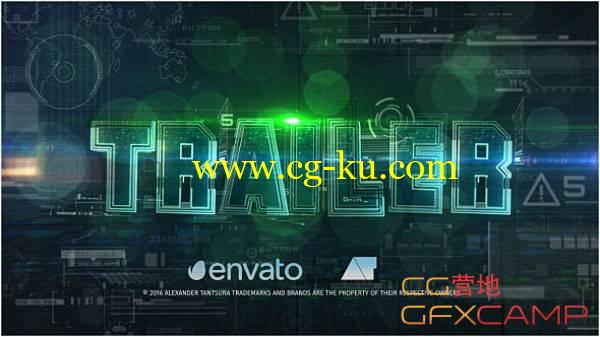 AE模板-高科技HUD史诗震撼3D文字动画宣传预告片开场 Futuristic Trailer的图片1
