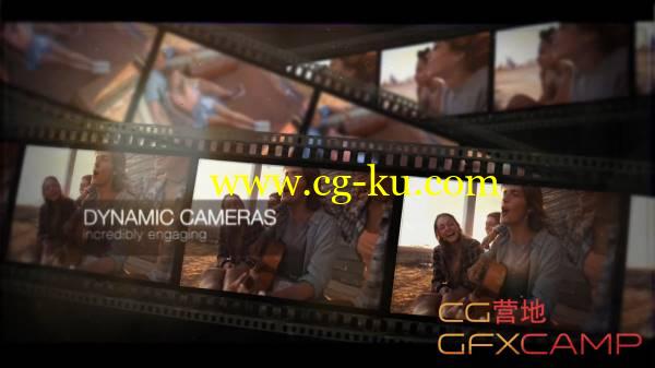 AE模板-复古回忆胶卷幻灯片开场展示 MotionVFX Filmstrips Slideshow的图片1