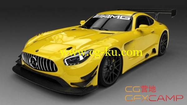 梅塞德斯汽车3D模型 CGTrader 3D MODELS - Mercedes AMG GT3 2016的图片1