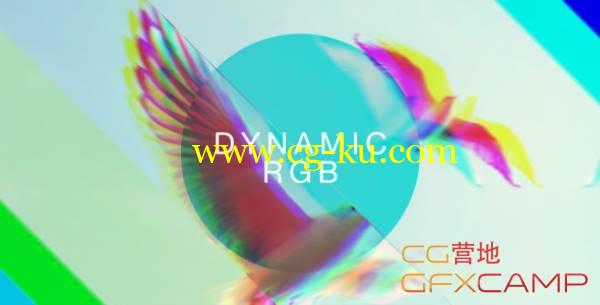 AE模板-RGB色彩分离动态图片展示 Dynamic RGB Slideshow的图片1