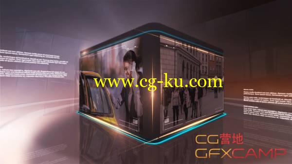AE模板-科技感面板图片视频展示开场 MotionVFX Futuristic Slideshow的图片1