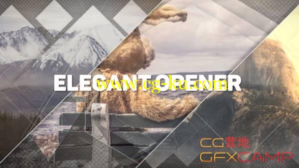 AE模板-多边形拼贴优雅栏目包装开场 Elegant Opener的图片1