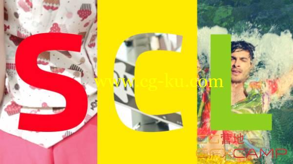 AE模板-文字遮罩大字标题时尚娱乐美食幻灯片视频开场 Slideshow Character Letters的图片1