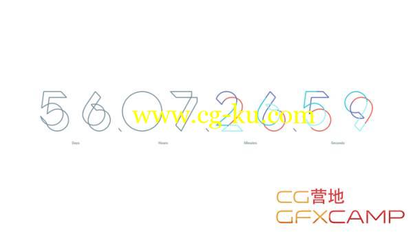 谷歌I/O 2016大会倒计时数字变化MG动画教程 After Effects + Illustrator Recreating Google I/O 2016 Countdown Animation Tutorial的图片1