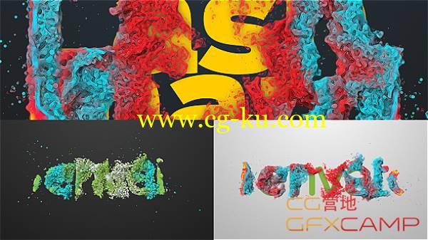 AE模板-多彩珊瑚水彩生长Logo展示 Coral Logo的图片1