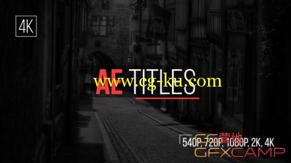 AE模板-人名字幕条文字标题排版动画 AE Titles的图片1