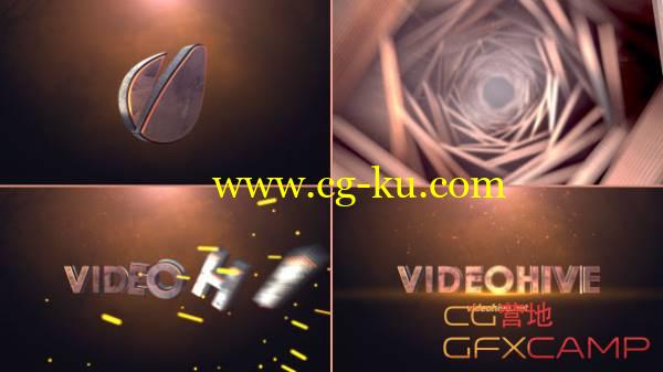 AE模板-游戏电影史诗震撼3D文字隧道穿梭展示 Cinematic Tunnel Logo Text Reveal的图片1