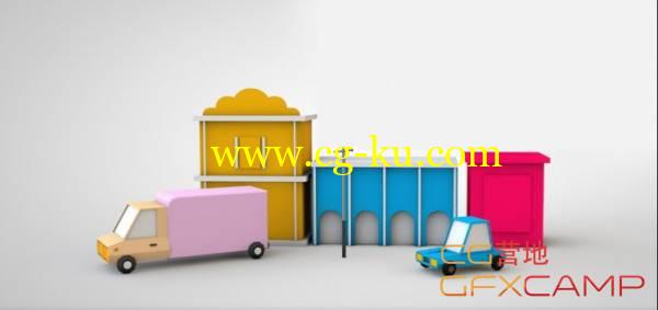C4D低多边形建模动画教程 Udemy - Low Poly modeling and animation in Cinema 4D的图片1