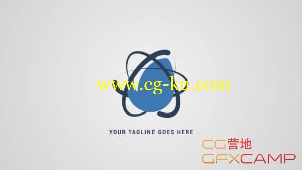 AE模板-简洁原子环绕线条Logo展示 Simple Atom Logo Reveal的图片1