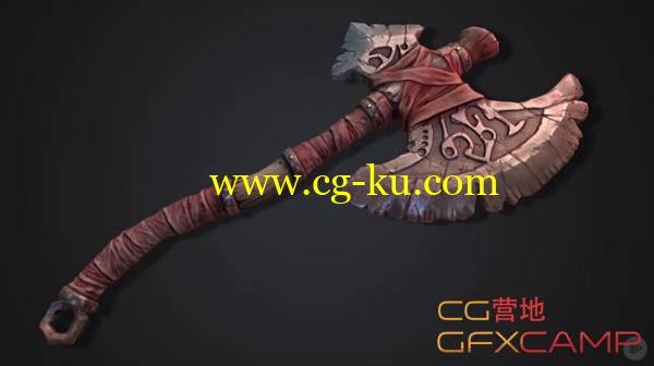 Quixel SUITE制作游戏斧子武器材质贴图教程 Pluralsight – Texturing a Stylized Weapon in Quixel SUITE 2的图片1