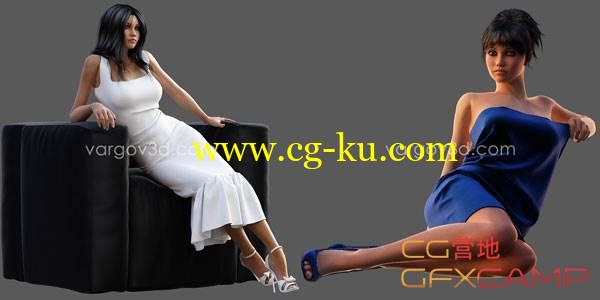 女性人体3D模型合集 Vargov3d - 3D models People Collection的图片1