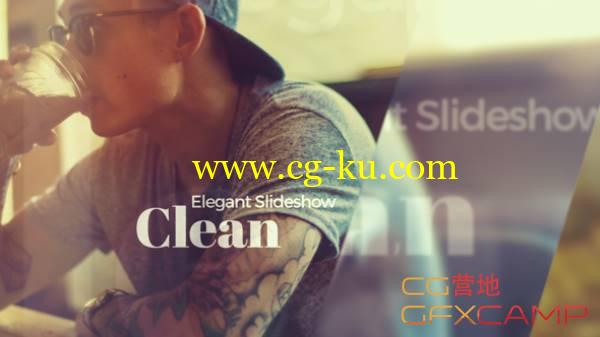 AE模板-简洁图形切换转场图片幻灯片开场展示 Clean Slideshow的图片1