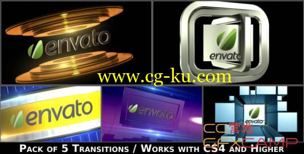 AE模板-新闻栏目包装台标转场 Broadcast Logo Transition Pack V2的图片1