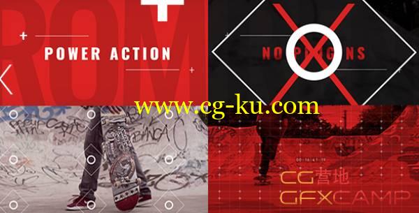 AE模板-动作片极限运动宣传预告片开场片头 Power Action Promo的图片1