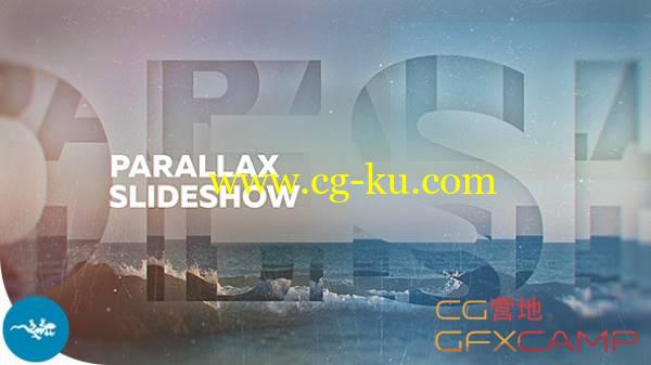AE模板-文字视差切割画面幻灯片开场 Parallax Slideshow的图片1
