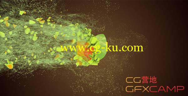 AE模板-创意MG图形动画粒子破碎Logo展示 Motion Particles Logo的图片1
