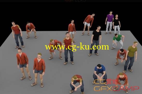 Maya集群仿真群体动画插件Golaem Crowd使用教程 FXPHD – GOL101 Introduction to Golaem Crowd的图片1
